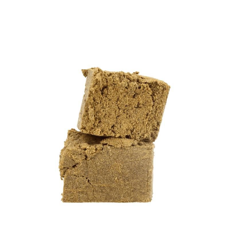 Résine CBD Jaune Manali 28% aspect doré naturel